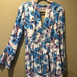 Free People White Floral Dress